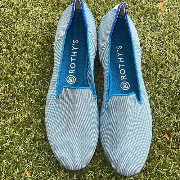 Rothy’s the loafer indigo cloud size 10 woman flat shoes - Picture 2 of 9